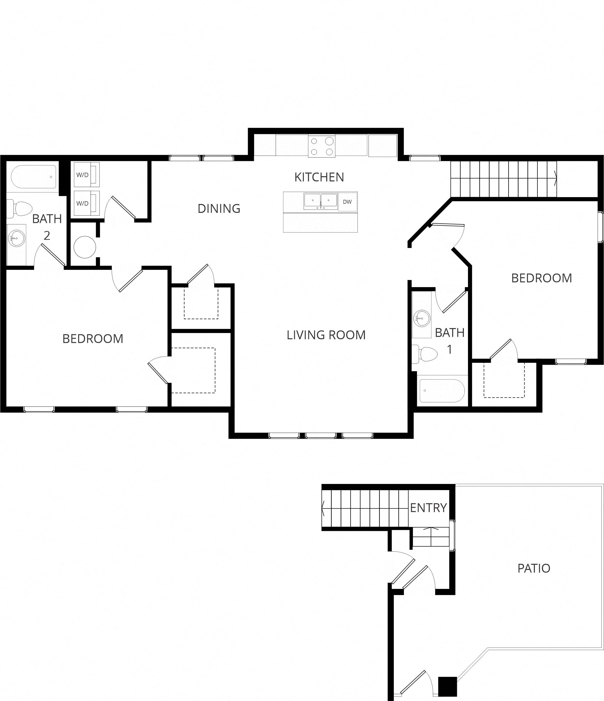 Arrow floor plan